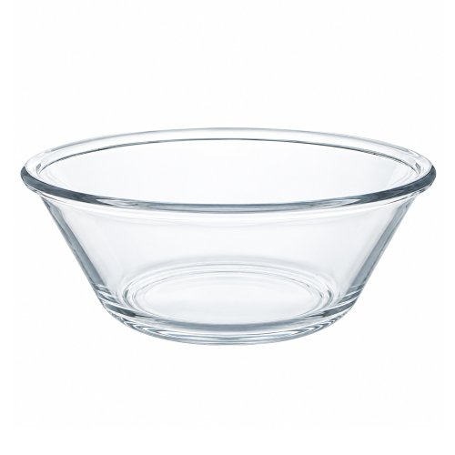 Set x6 Bowls de vidrio borde grueso liso 24,2x8,9cm