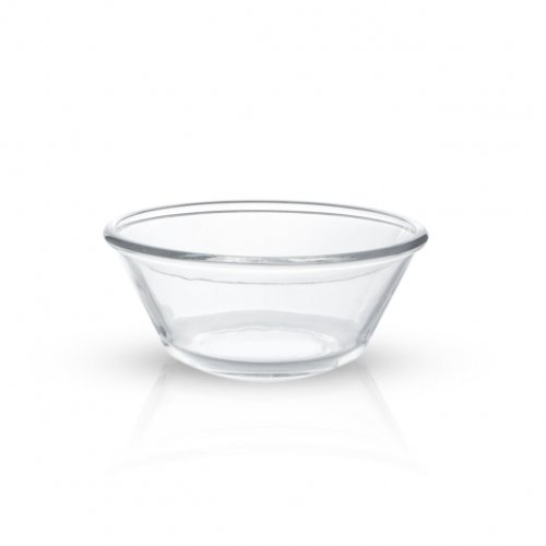 Set x6 Bowls de vidrio borde grueso liso bajo 15x6,2cm