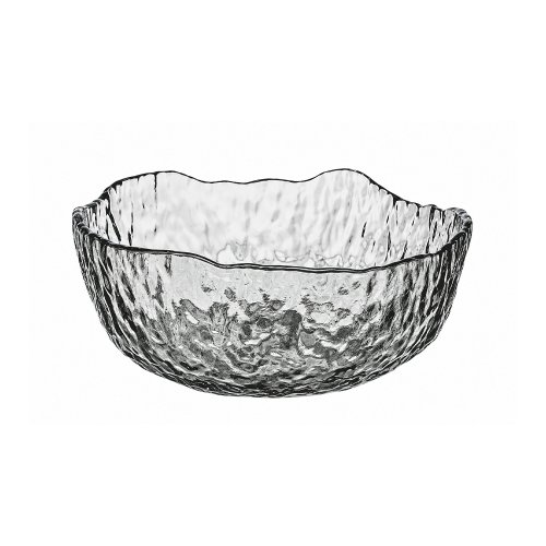 Set x6 compoteras gris labradas con borde irregular 4,5x6,3cm