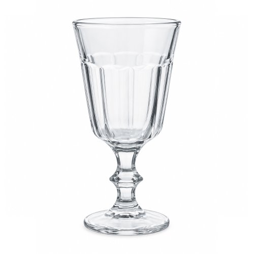 Set x6 copas de vidrio facetadas 240ml 8x16cm