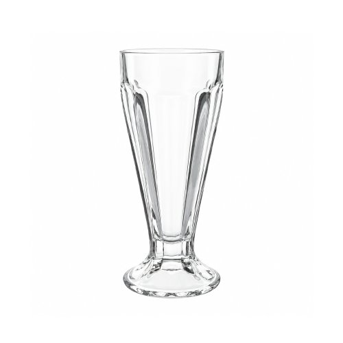 Set x6 copas de vidrio Milk Shake Facetada 415ml 8,5x18,5cm