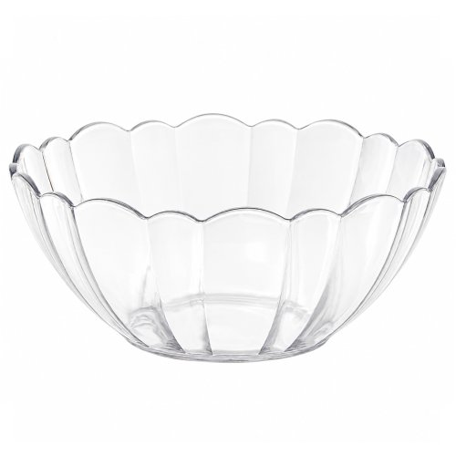 Bowl rayado acrílico borde irregular 23x10cm