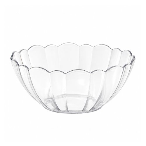 Bowl rayado acrílico borde irregular 17x7,3cm