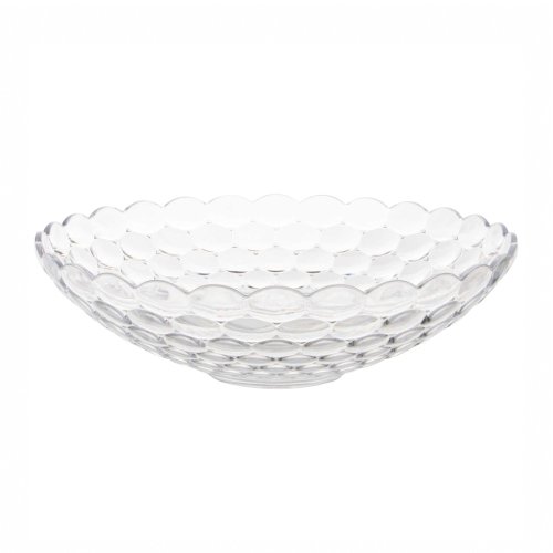 Bowl acrílico con gotas alto borde irregular 25cm