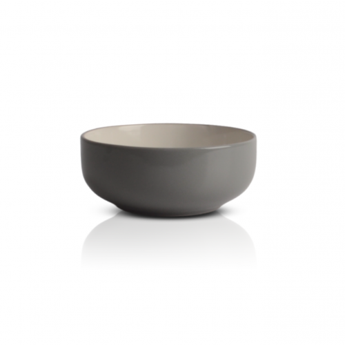 Set x6 bowls blanco-gris brillante 15,3x6,5cm