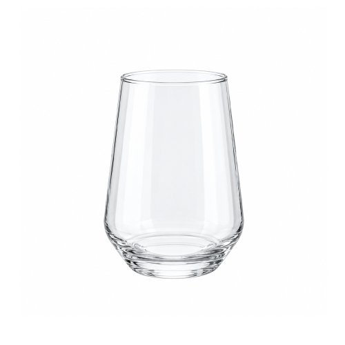 Set x6 vasos cónicos transparentes - Vidrio - 400ml 6,5x12cm
