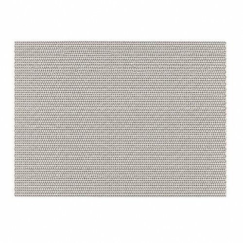 Set x4 individuales rectangular de PVC con espigas plateado 30x45cm