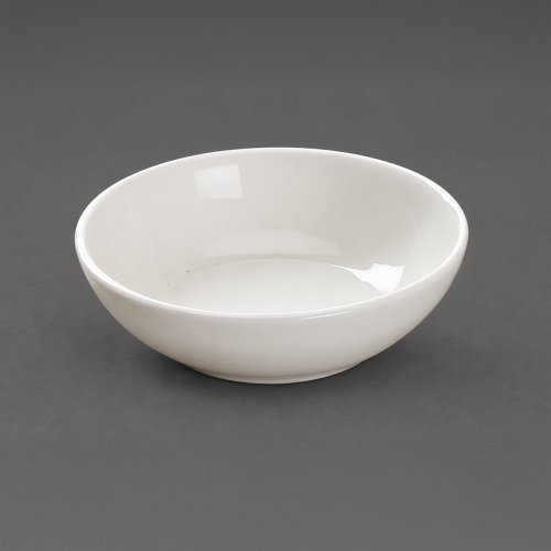 Set x12 bowls redondos para salsa de soja de cerámica blanca 7,5x2,5cm