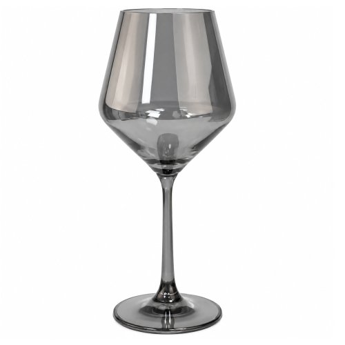 Set x6 copas vidrio gris 675ml