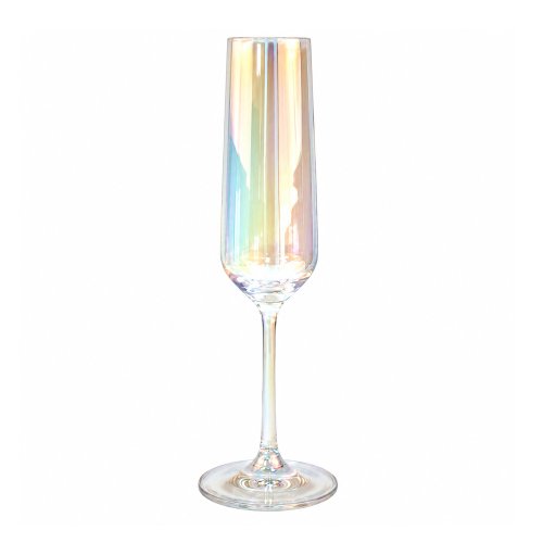 Set x6 copas champagene vidrio perlado 206ml