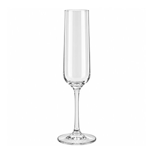 Set x6 copas champagne vidrio transparente 206ml