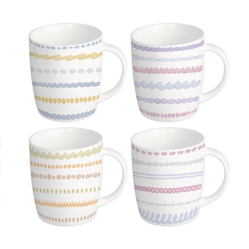 Set x12 jarros mug surtidos 320ml 8,2x8,4cm