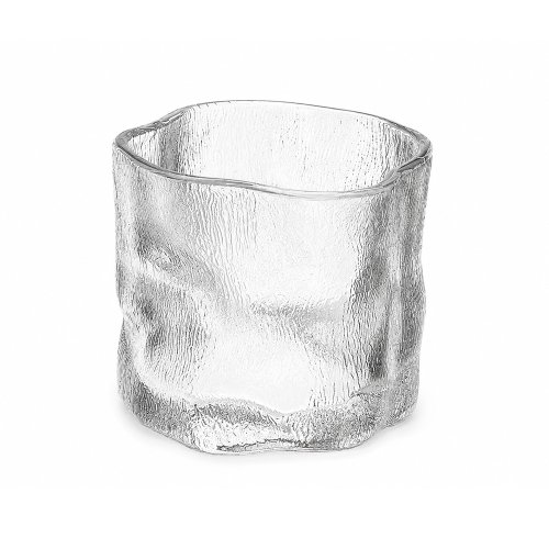Set x6 vasos de vidrio frozen con borde irregular 310ml 8x7,5cm