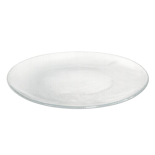 Plato de torta de vidrio rayas finas 33cm