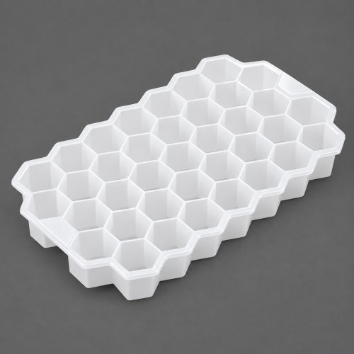 Cubetera hexágonos de silicona con tapa 12x20cm