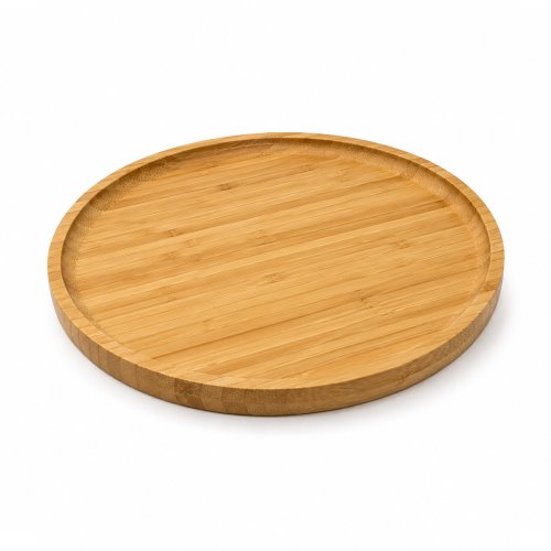 Bandeja redonda de bamboo 30cm