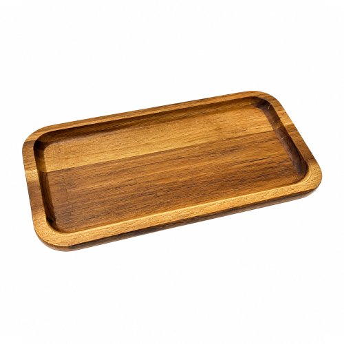 Bandeja rectangular de acacia 25x13cm