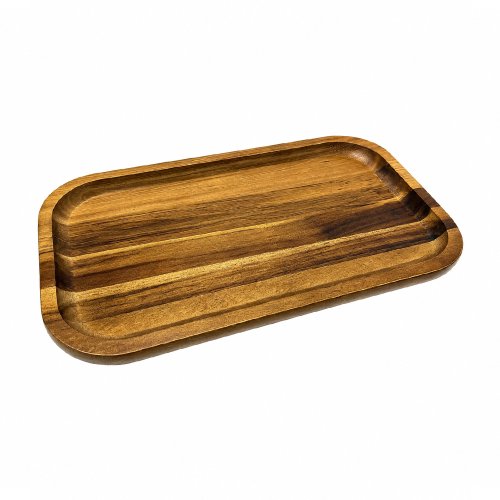 Bandeja rectangular de acacia 30x18cm