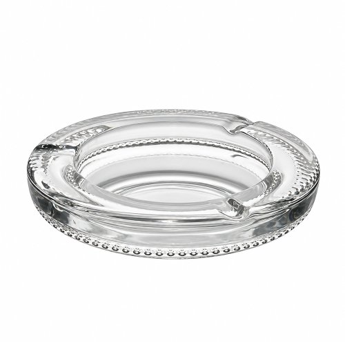 Cenicero redondo de vidrio 14x3,4m