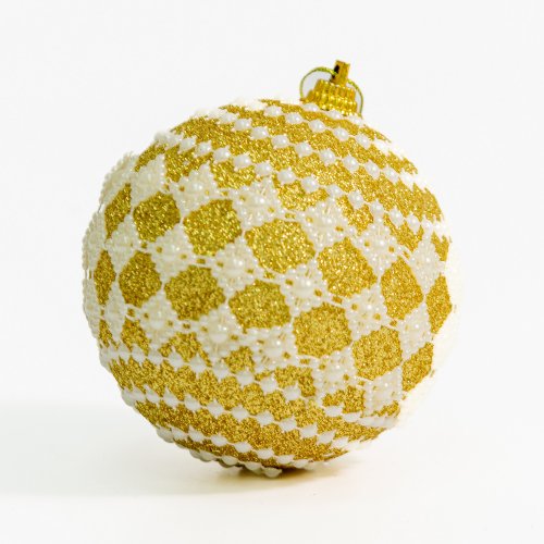 Set bolas doradas con rombos y guarda - Ver tamaños disponibles