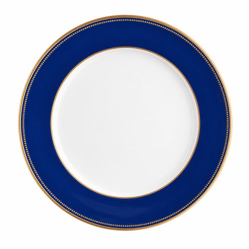 Plato sitio bicolor blanco/azul