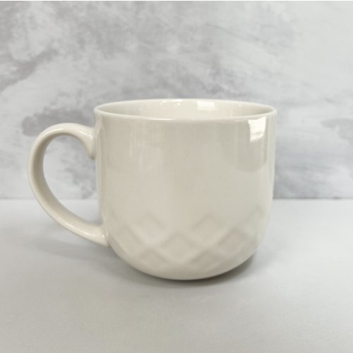 Set x12 Tazones cerámica blanca 510ml