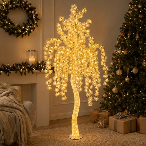 Árbol Flor de Durazno con ramas colgantes con luz 2mts/1044L
