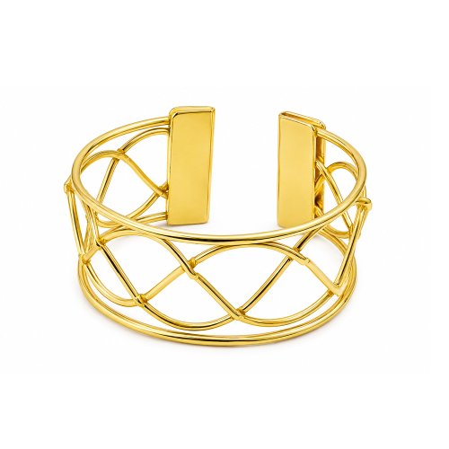 Set x6 servilleteros trenzados dorados
