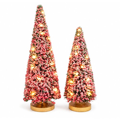 Árbol de frutos rojos y luz a batería