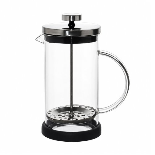 Cafetera de vidrio con base de silicona negra - Ver tamaños disponibles