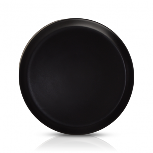 Set x6 platos postre negro-blanco satinado 20cm