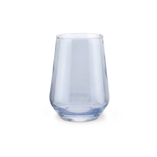 Set x6 vasos de vidrio cónicos de 400ml 6,5x12cm transparente