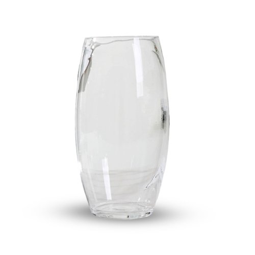 Florero oval chico transparente - Vidrio - 7,5x20cm